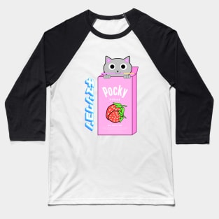 Pocky Cat Baseball T-Shirt